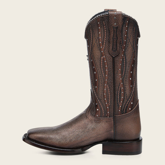 Cuadra Women’s Western Rodeo Golden Carunga Boot side profile