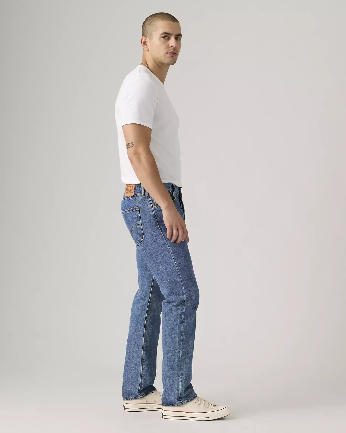 Levi’s 501 Original Fit men’s jeans side profile view