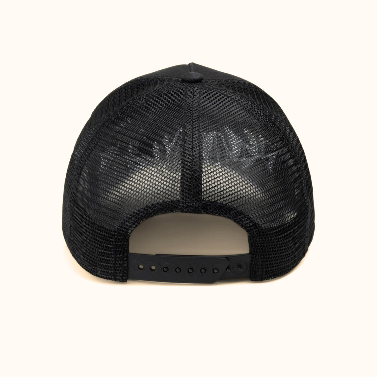 Goorin Bros. Tonal Skull black trucker hat back view