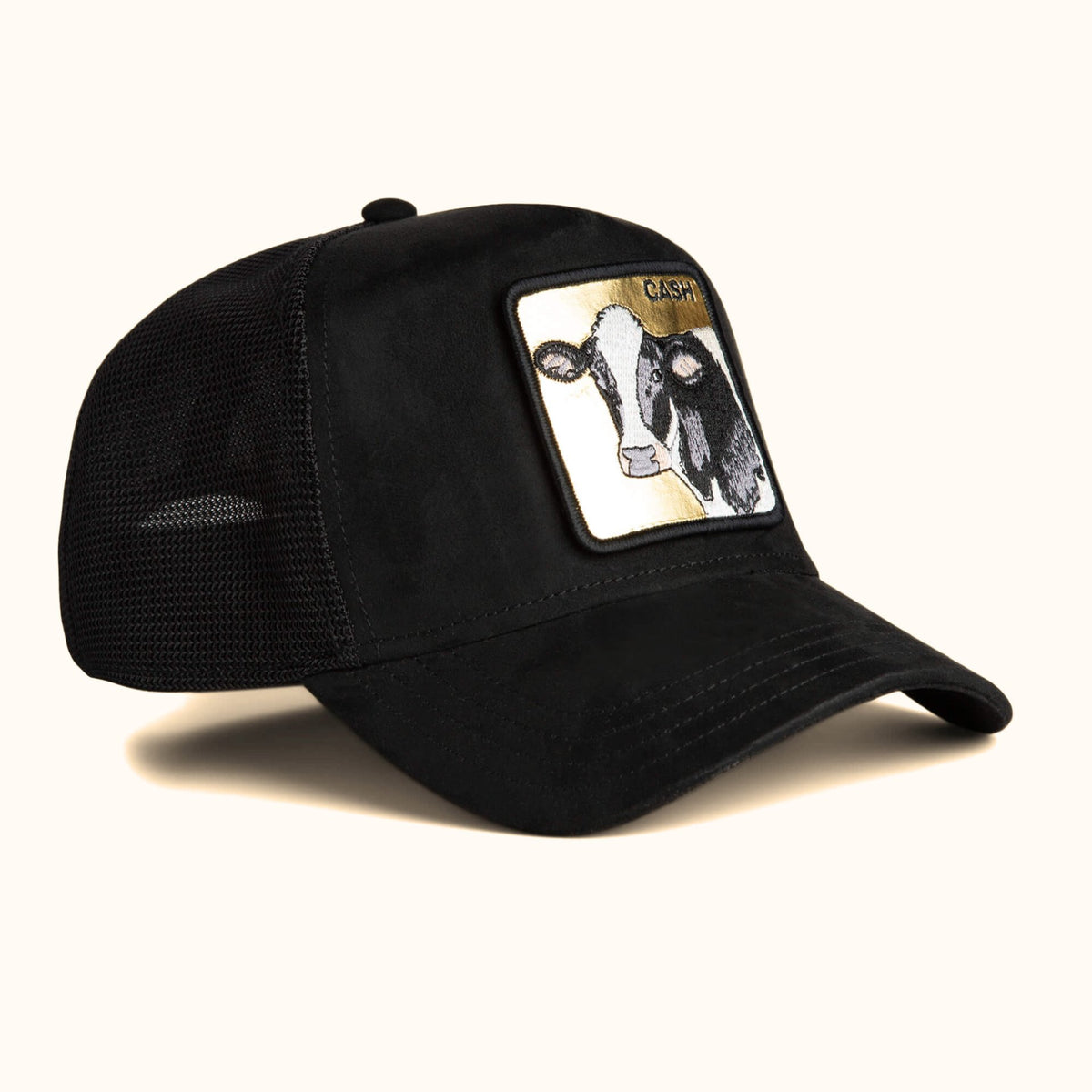 Goorin Bros. Golden Cow Trucker Hat black angle view
