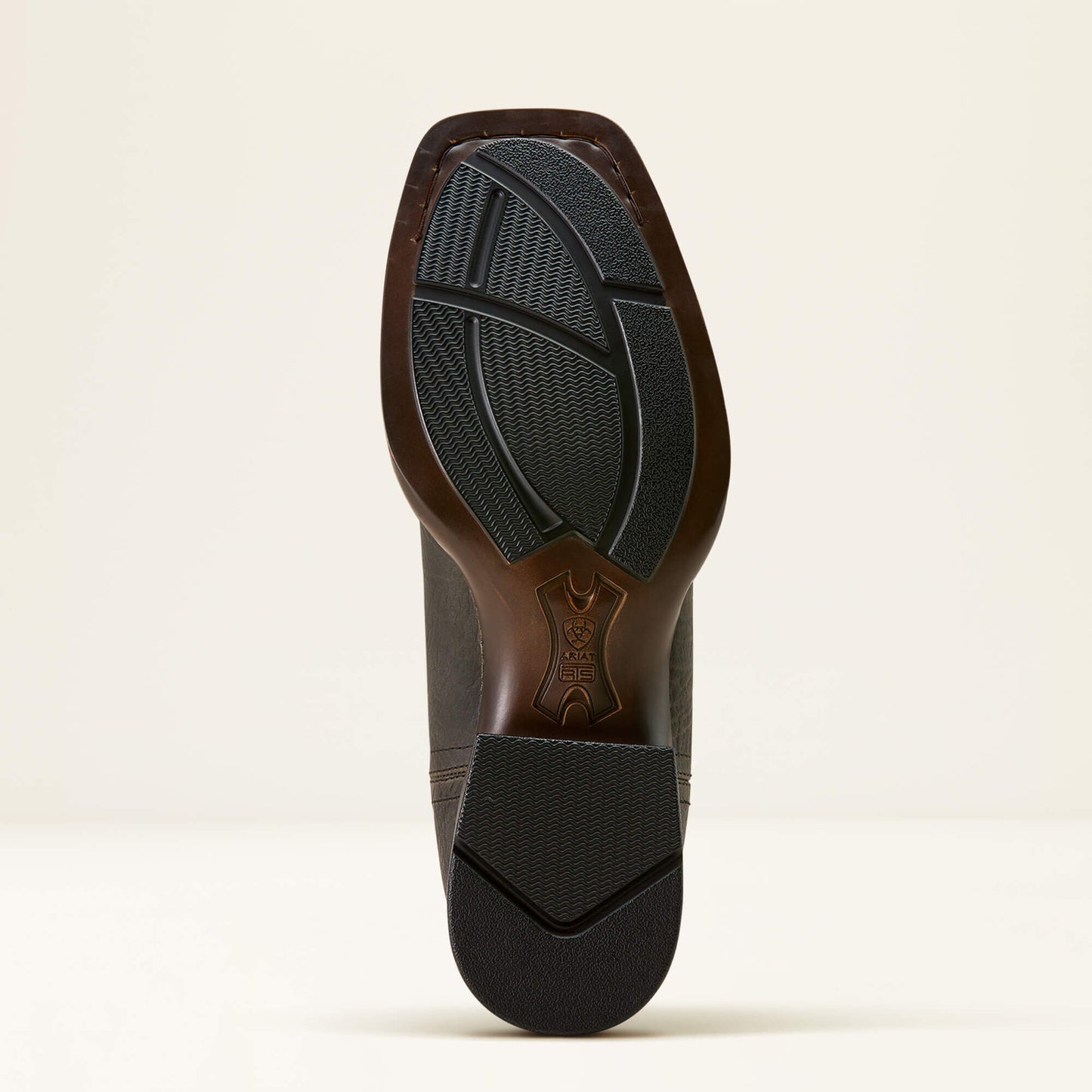 Ariat Booker Chelsea Wide Square Toe Western Boot outsole detail