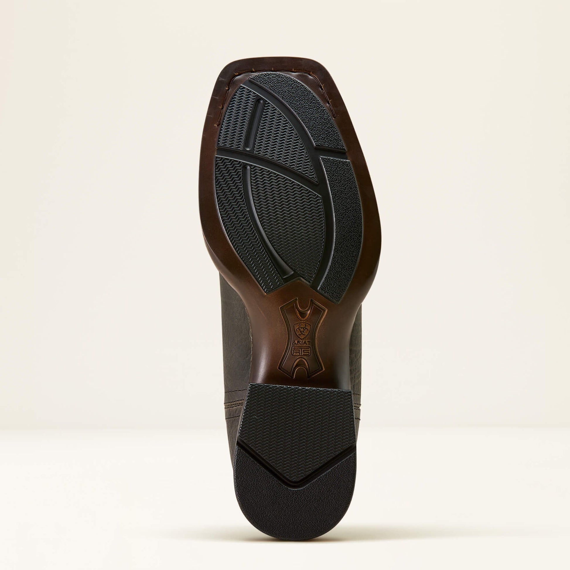 Ariat Booker Chelsea Wide Square Toe Western Boot outsole detail