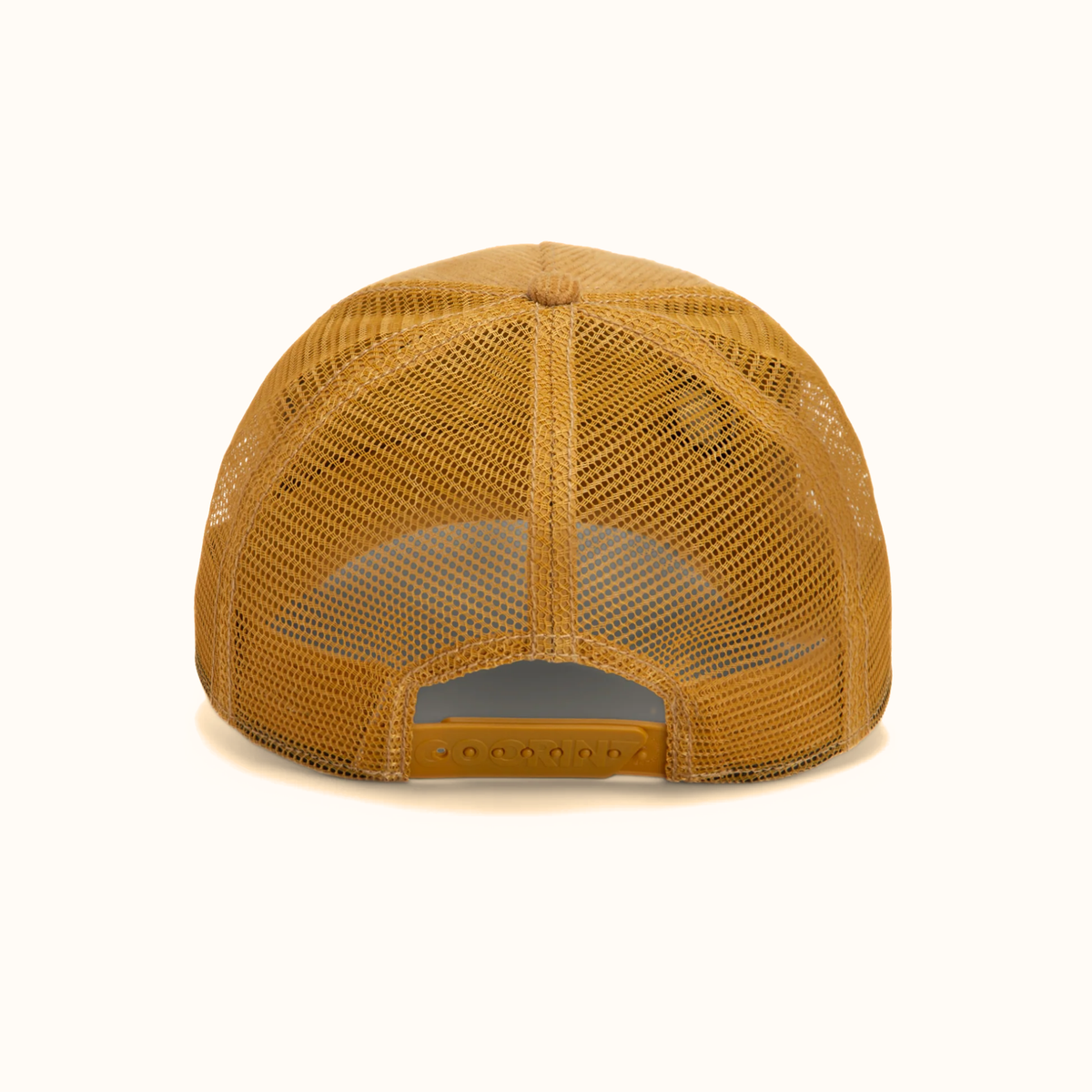 Goorin Bros. Corduroy Boss amber trucker hat back view