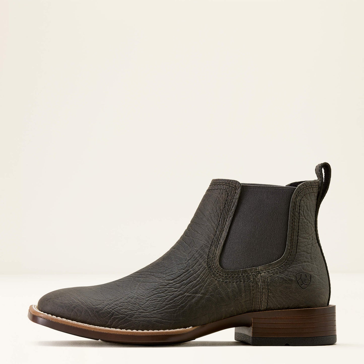 Ariat Booker Chelsea Wide Square Toe Western Boot side profile