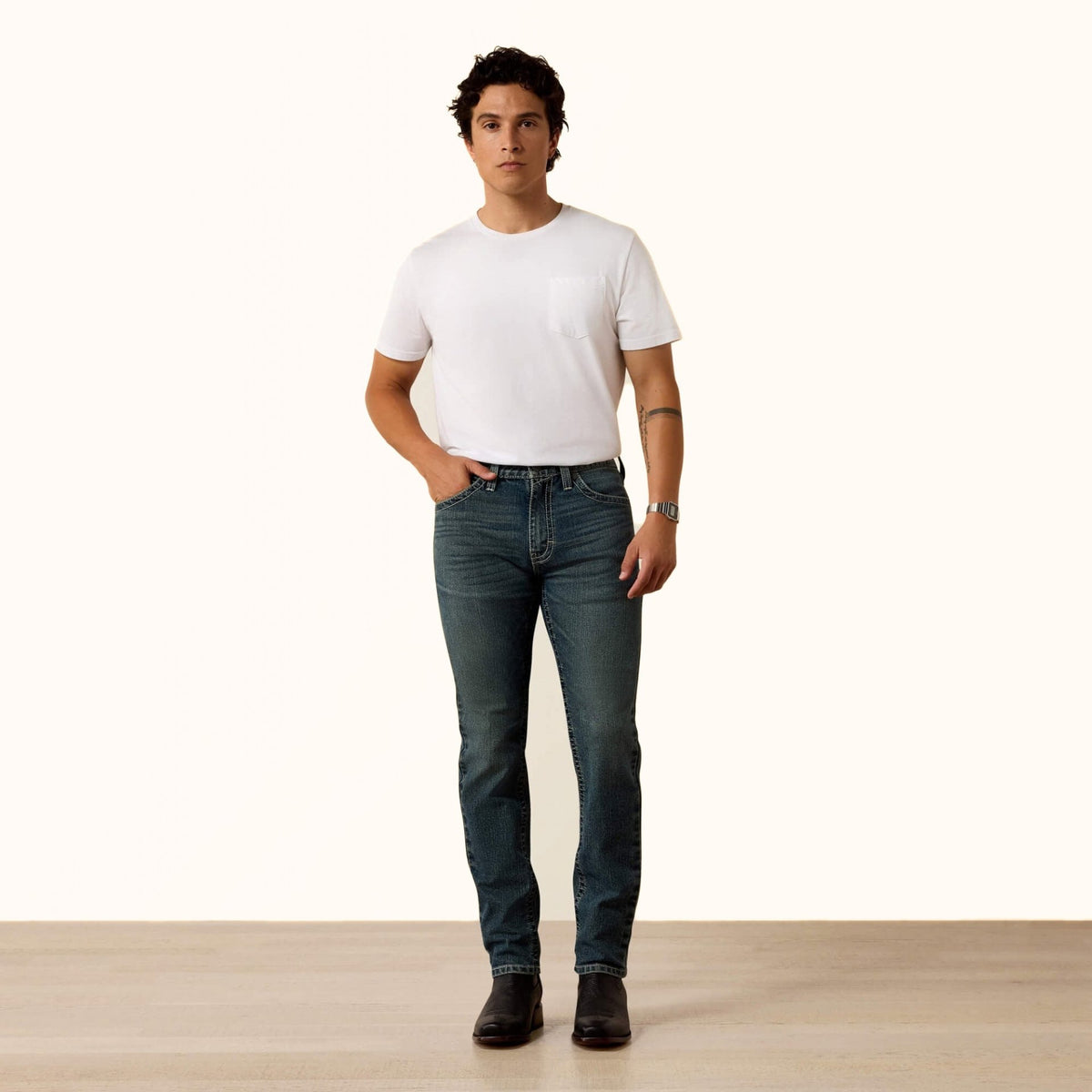 Ariat M8 Slim Mike Taper men’s jeans front view