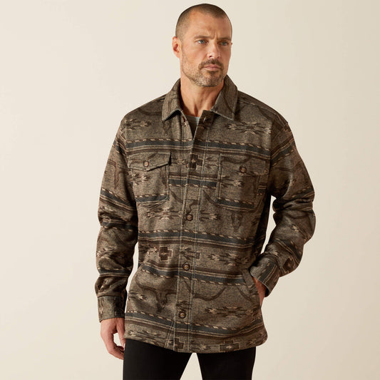 Chaqueta camisera estampada Caldwell