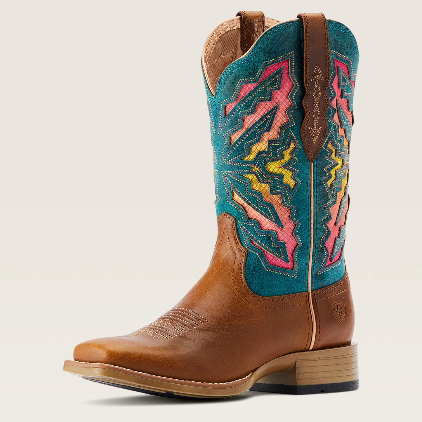 Ariat Women’s Brown Laney VentTEK 360 Western Boot angled side view