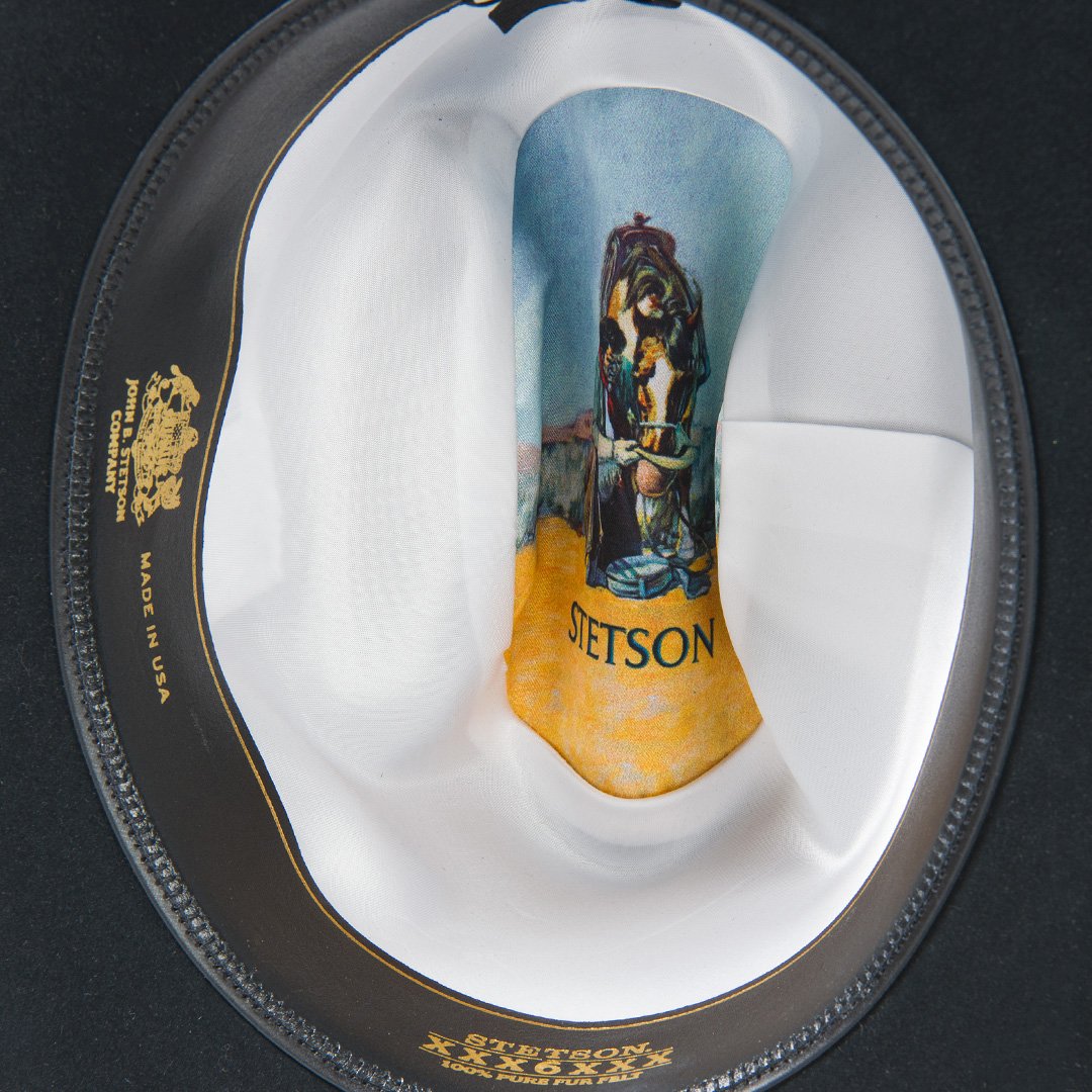 Stetson Skyline 6X Fur Felt Cowboy Hat interior view