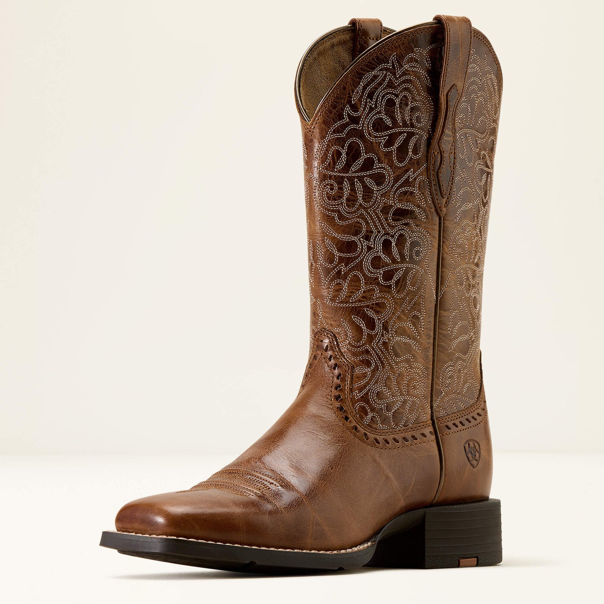 Ariat Round Up Remuda Wide Square Toe Western Boot front angle
