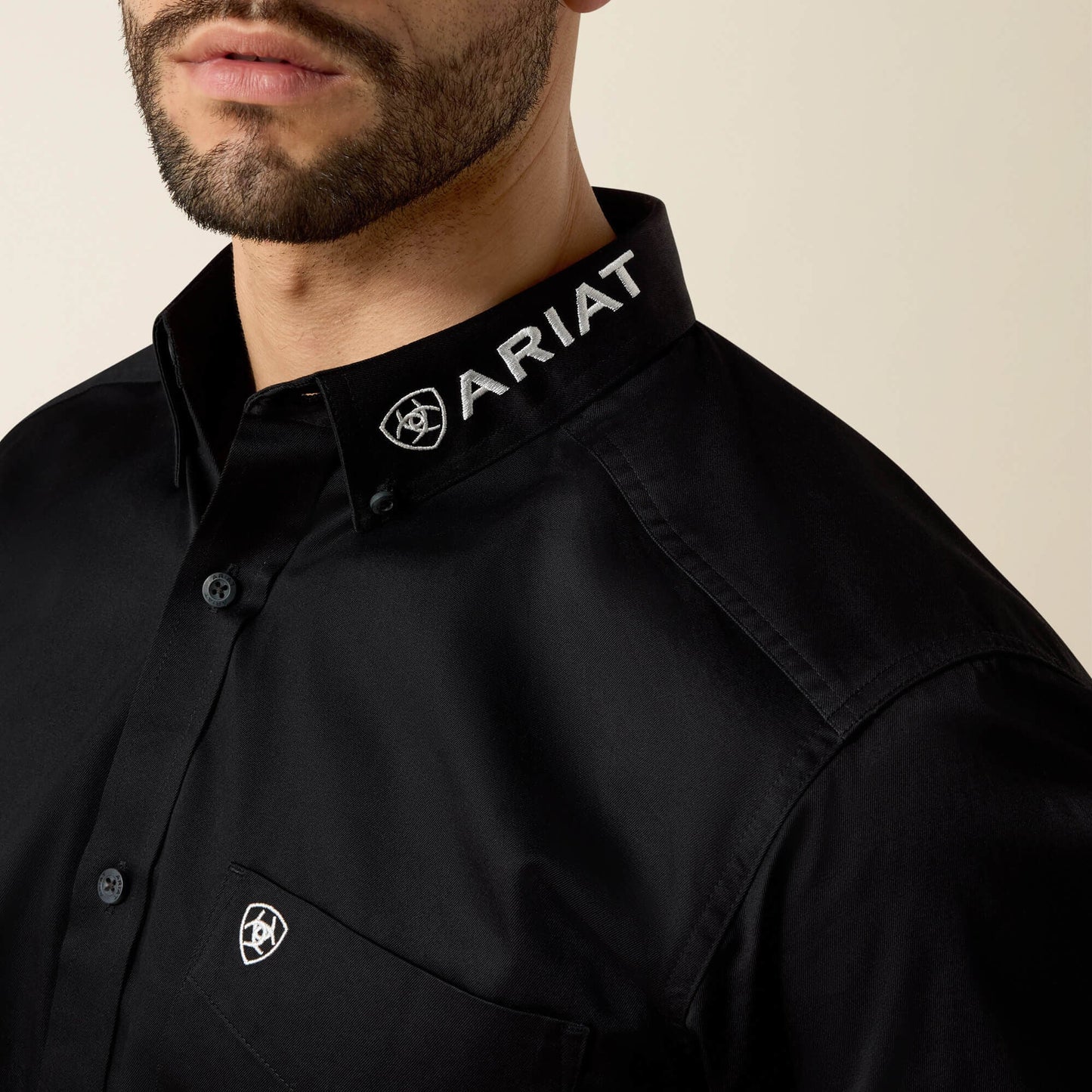 Team Logo Twill Fitted Shirt