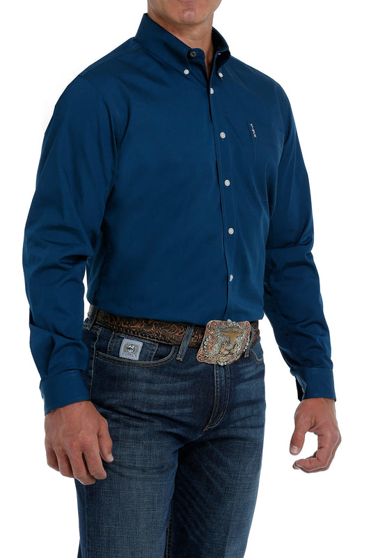 Camisa Western con Botones Ajuste Moderno Sólido