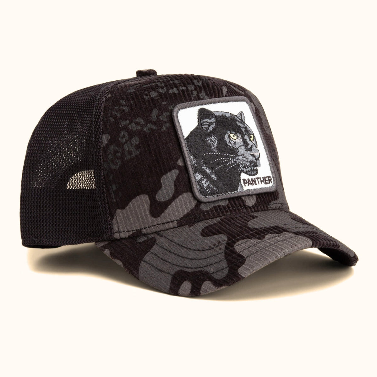 Goorin Bros. Panther Camo Trucker Hat angle view