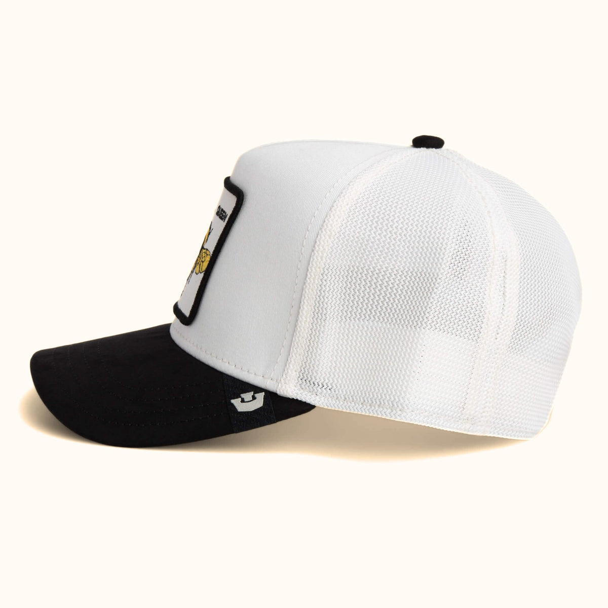 Goorin Bros. Suede Bee Trucker Hat side view