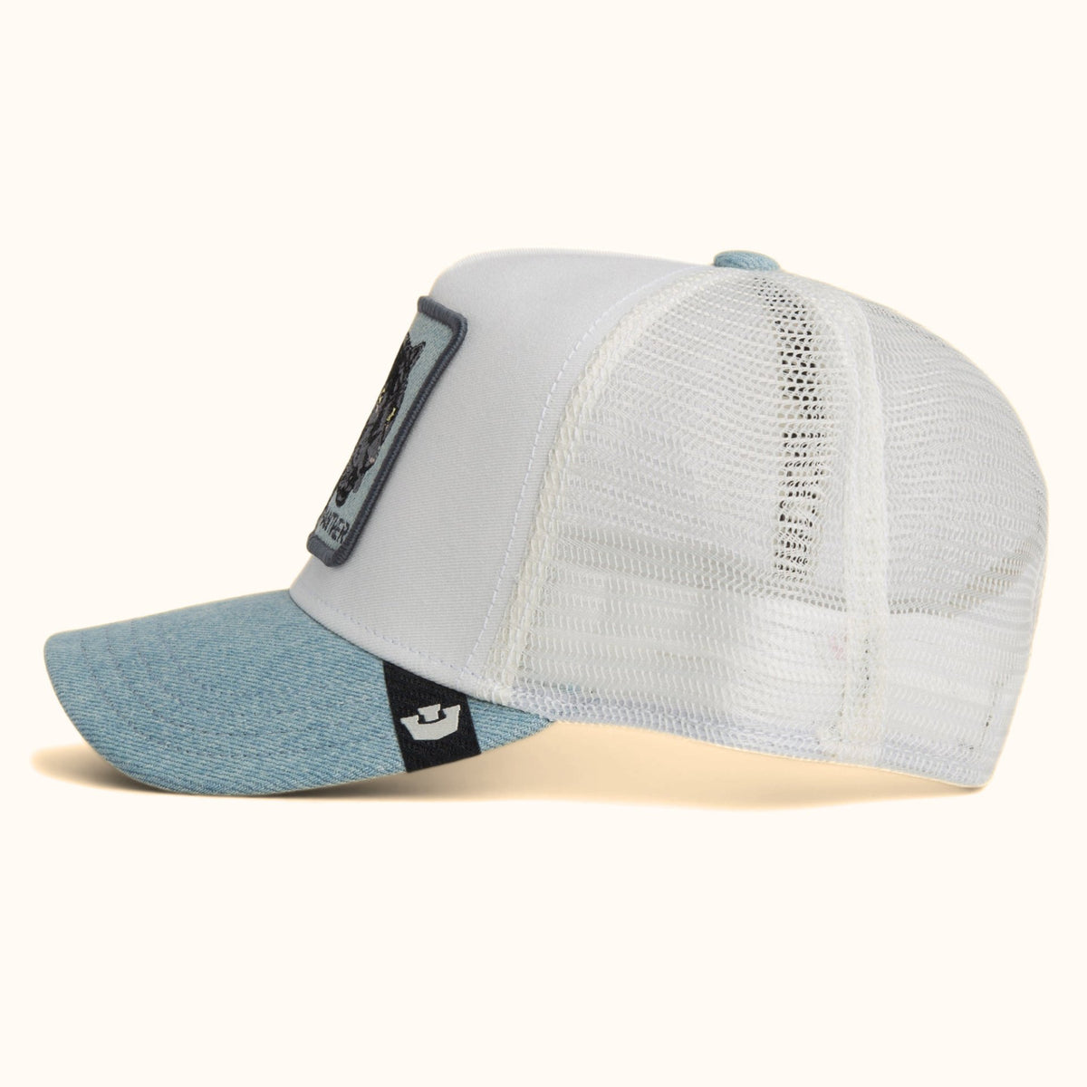 Goorin Bros. Denim Panther Trucker Hat side view