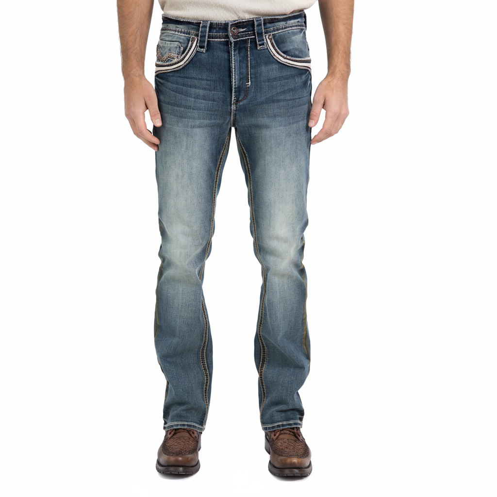 Pantalones vaqueros de corte recto ajustado Holt de color piedra oscuro para hombre