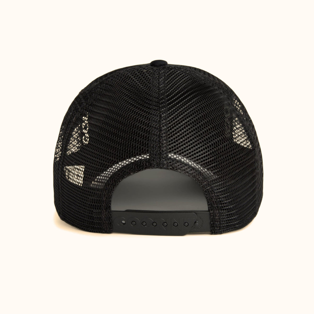 Goorin Bros. Stallion Trucker Hat black mesh back view