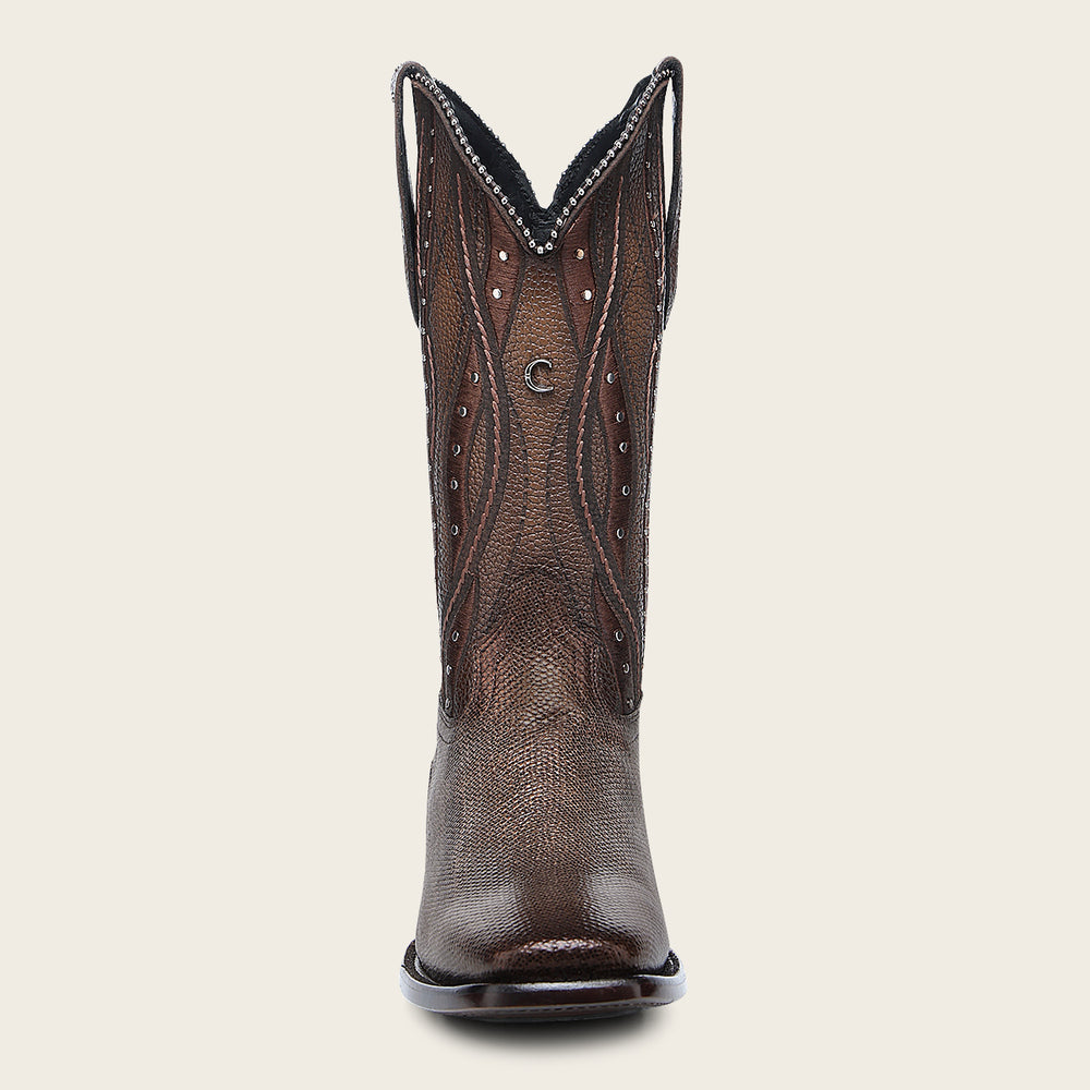 Cuadra Women’s Western Rodeo Golden Carunga Boot front profile