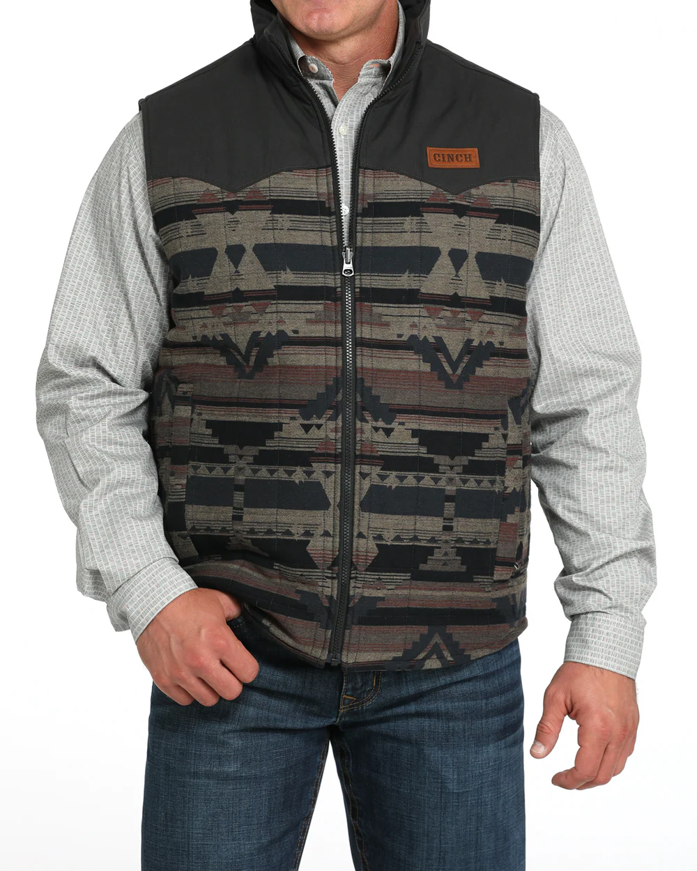 Cinch Men’s Reversible Vest front view