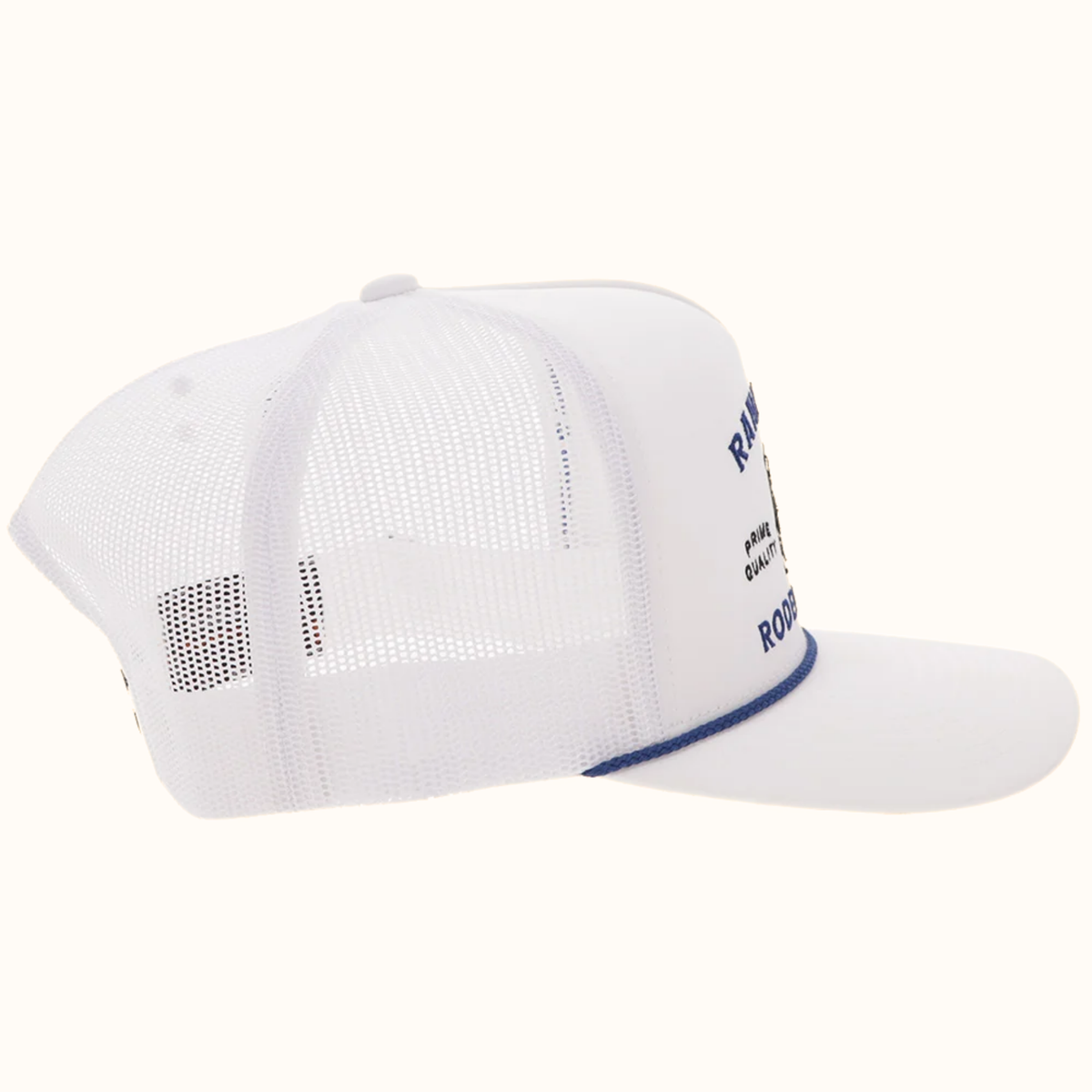 Hooey Rank Stock White Snapback Hat side view