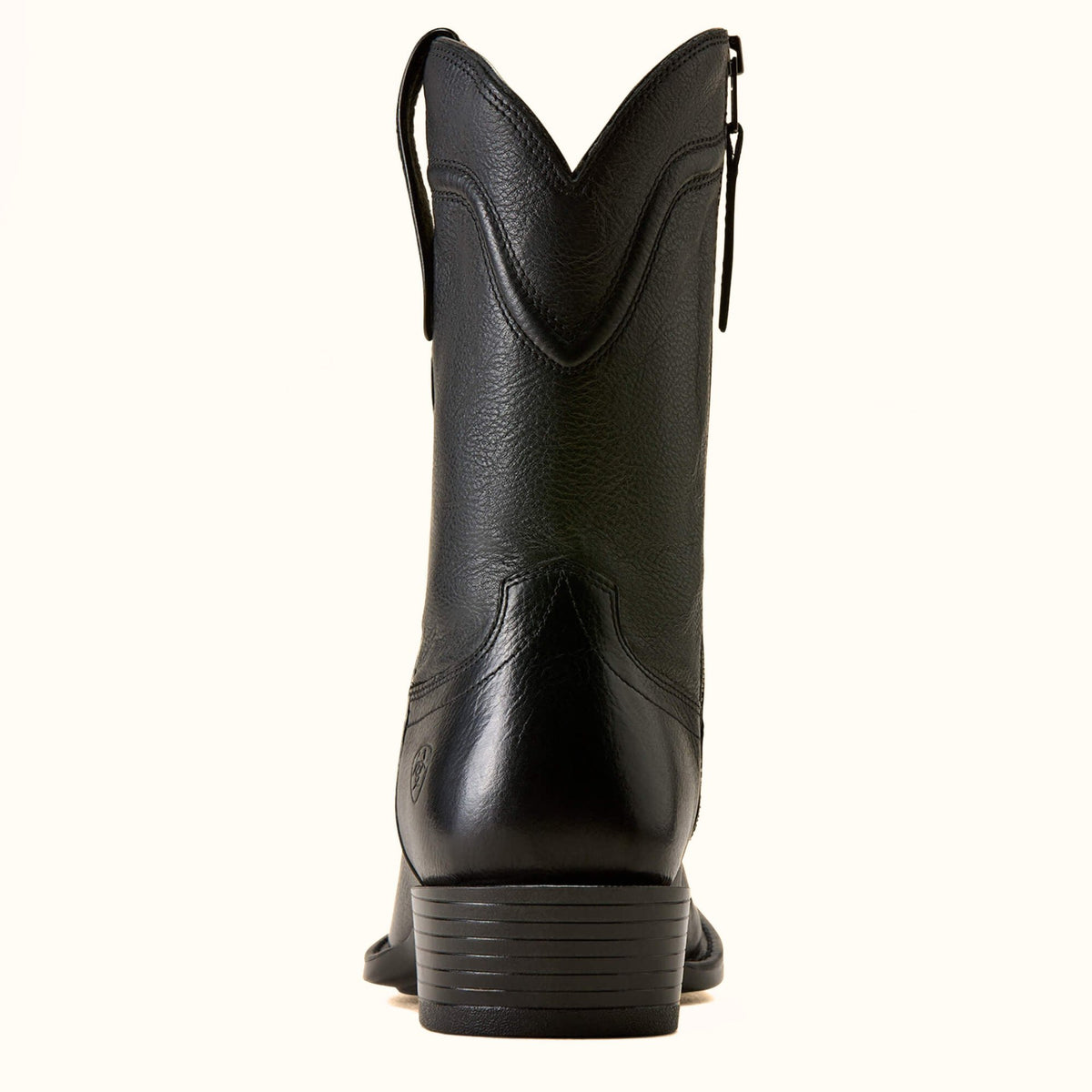 Ariat Oliver Narrow Cutter Toe Western Boot in black back view