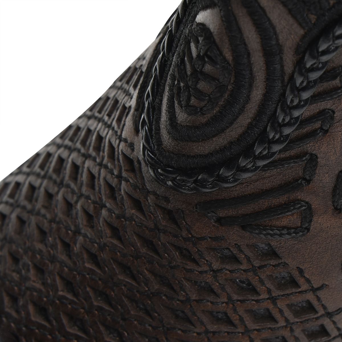 Artisan Embroidered Leather Ankle Booties