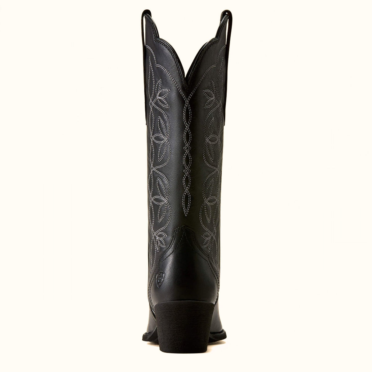 Ariat Heritage Blossom J Toe Western Boot in black back view
