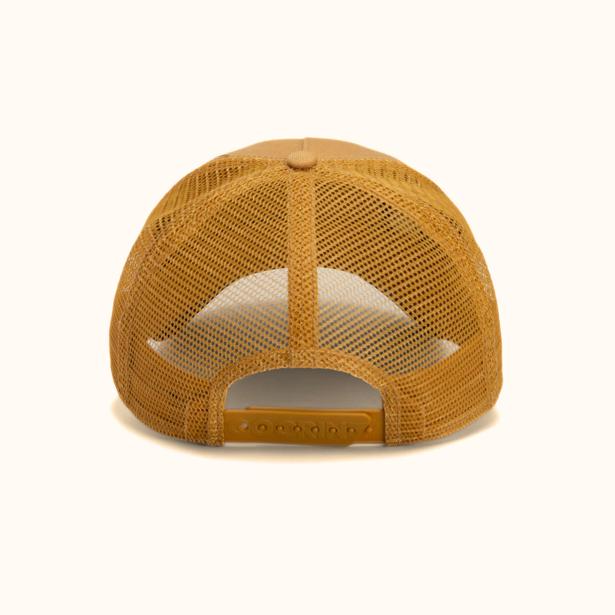 Goorin Bros. Badlands Scorpion amber trucker hat back view