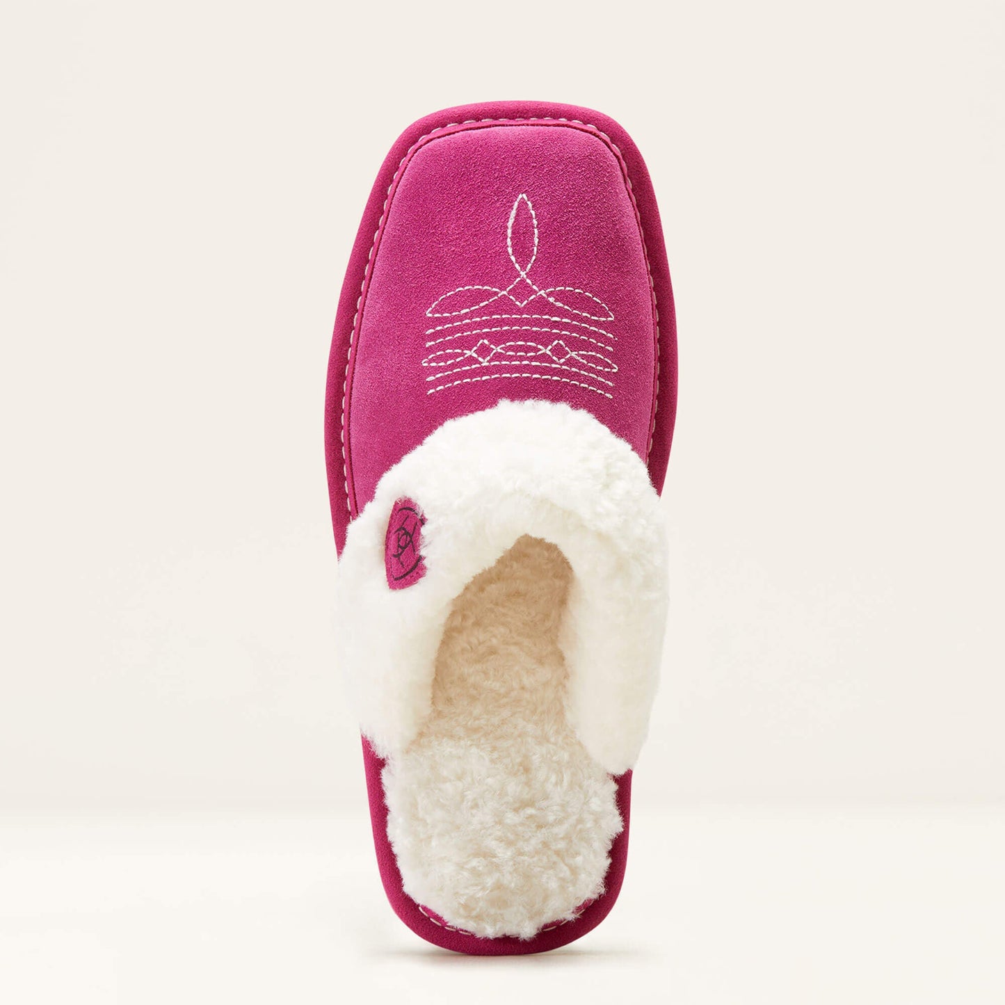 Ariat Jackie Square Toe Slipper Pink top view