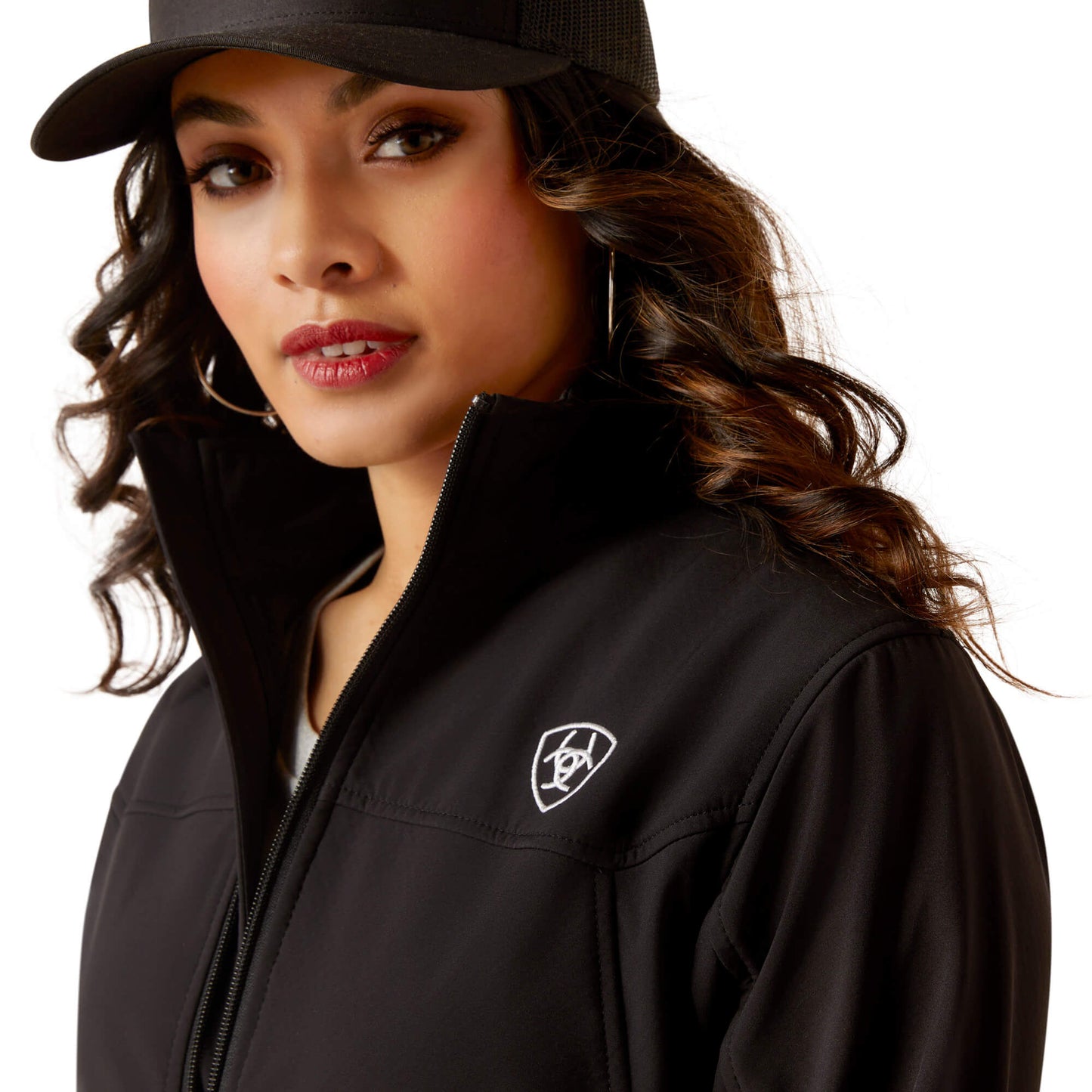 Ariat Classic Team Softshell Mexico Water Resistant Jacket logo detail