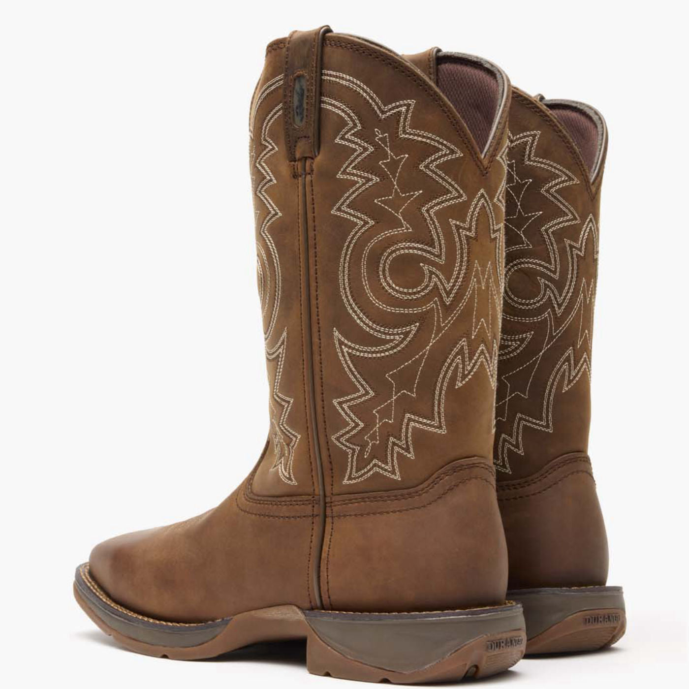 Rebel by Durango steel toe boot rear pair view