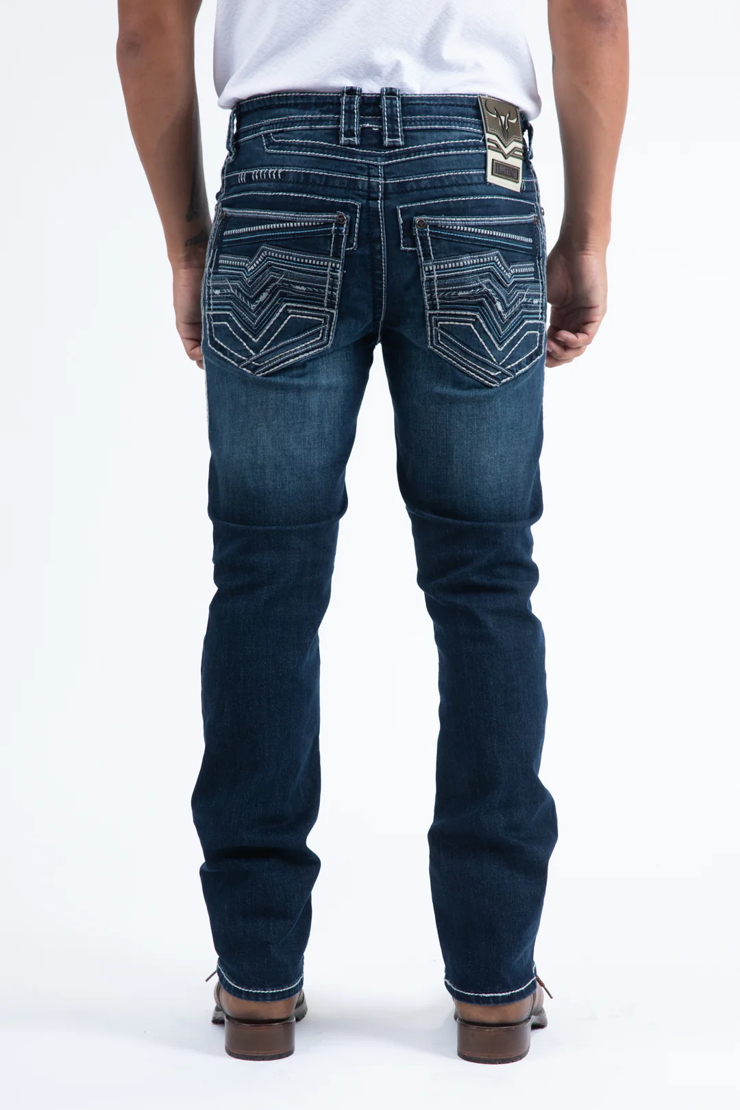 Platini Holt Slim Boot Cut Jeans rear view