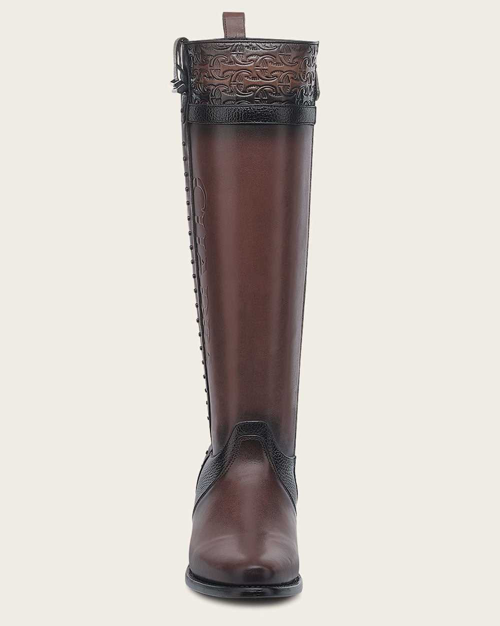 Riding Style Brown Bovine Boot
