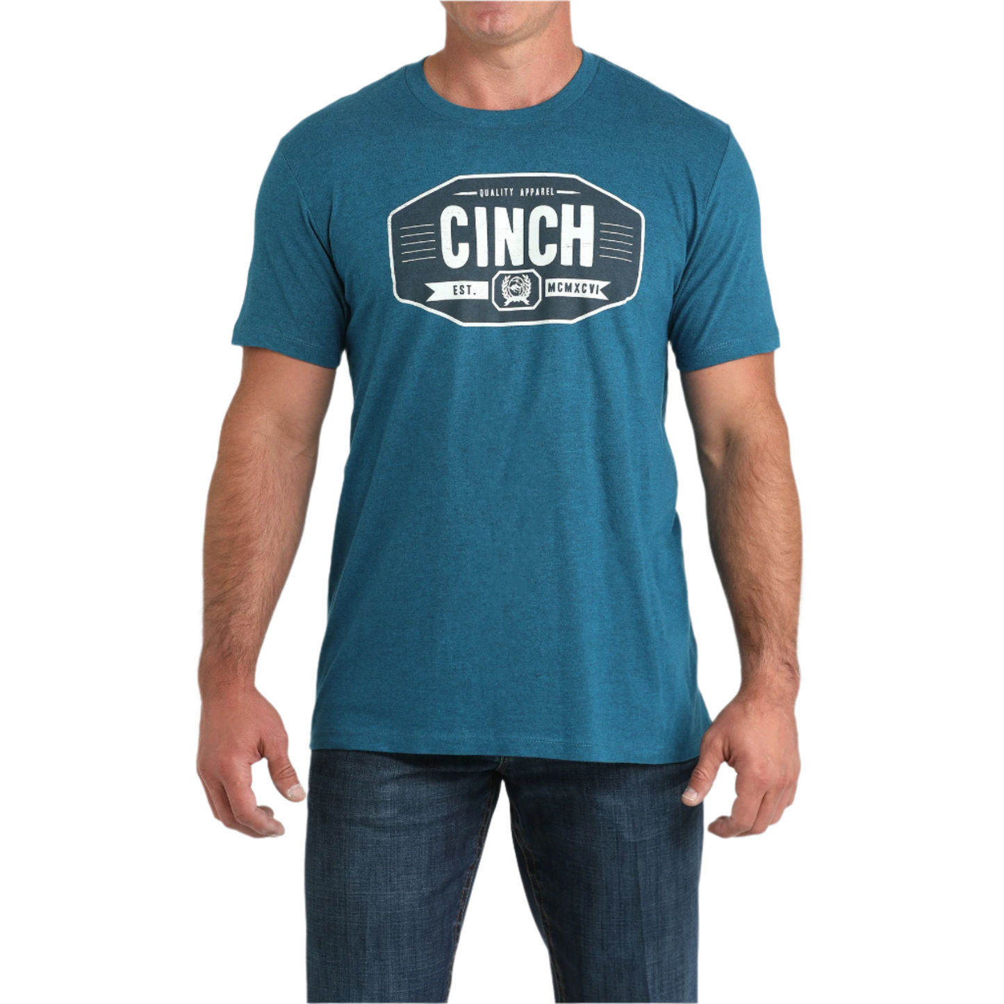 Teal Heather Logo Graphic T-Shirt