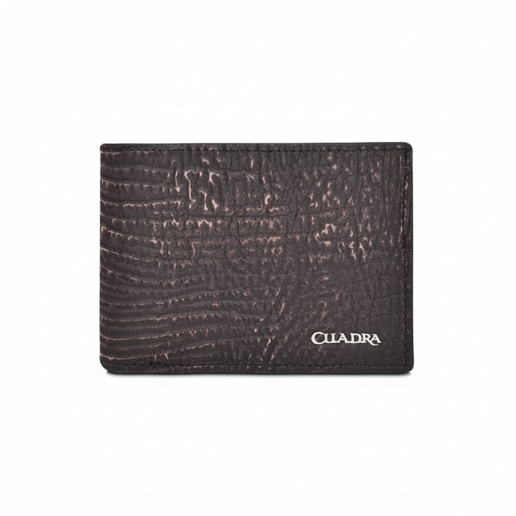 Brown Genuine Shark Leather Bifold Wallet