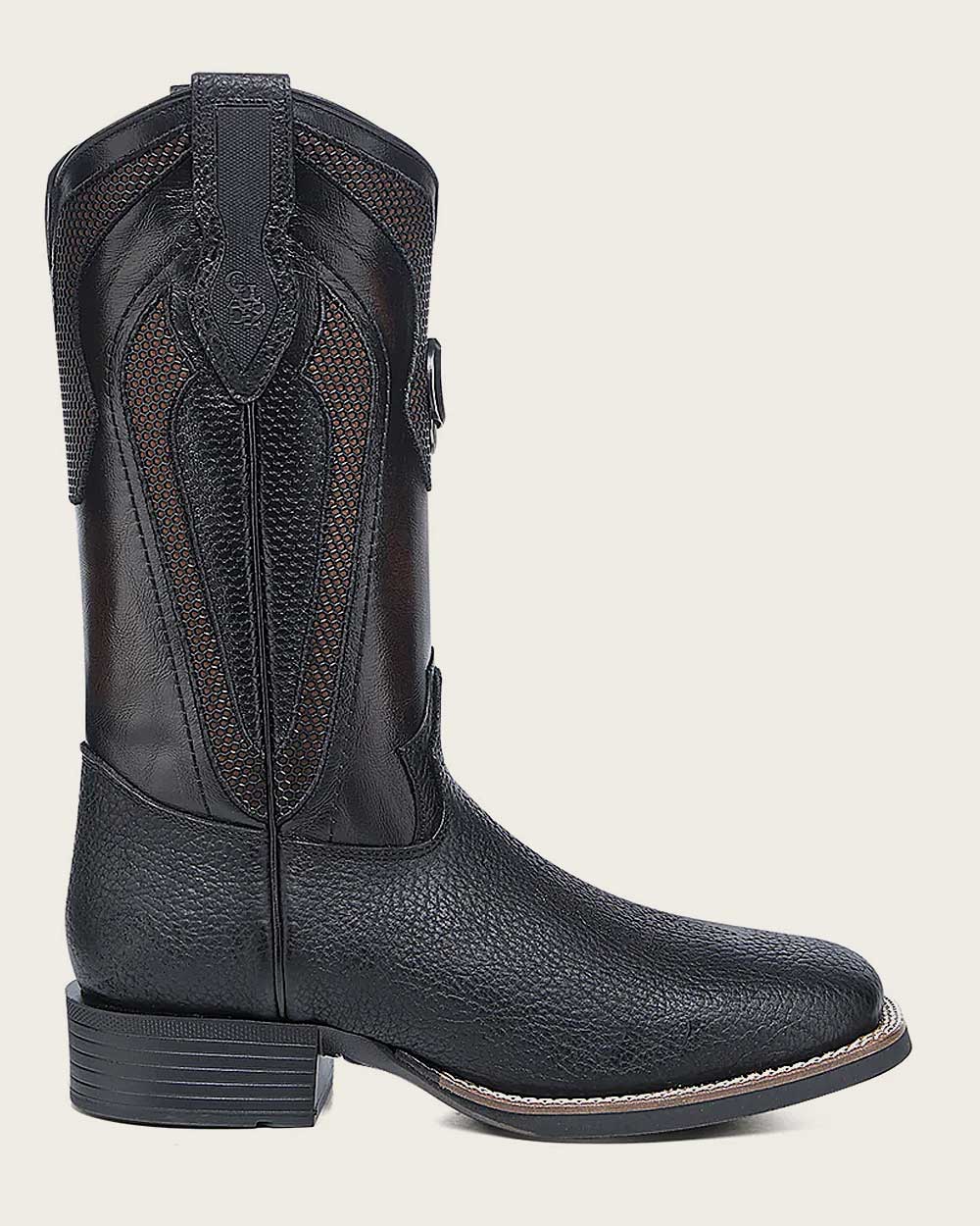 Bota de Bisonte Negro de Rodeo Occidental