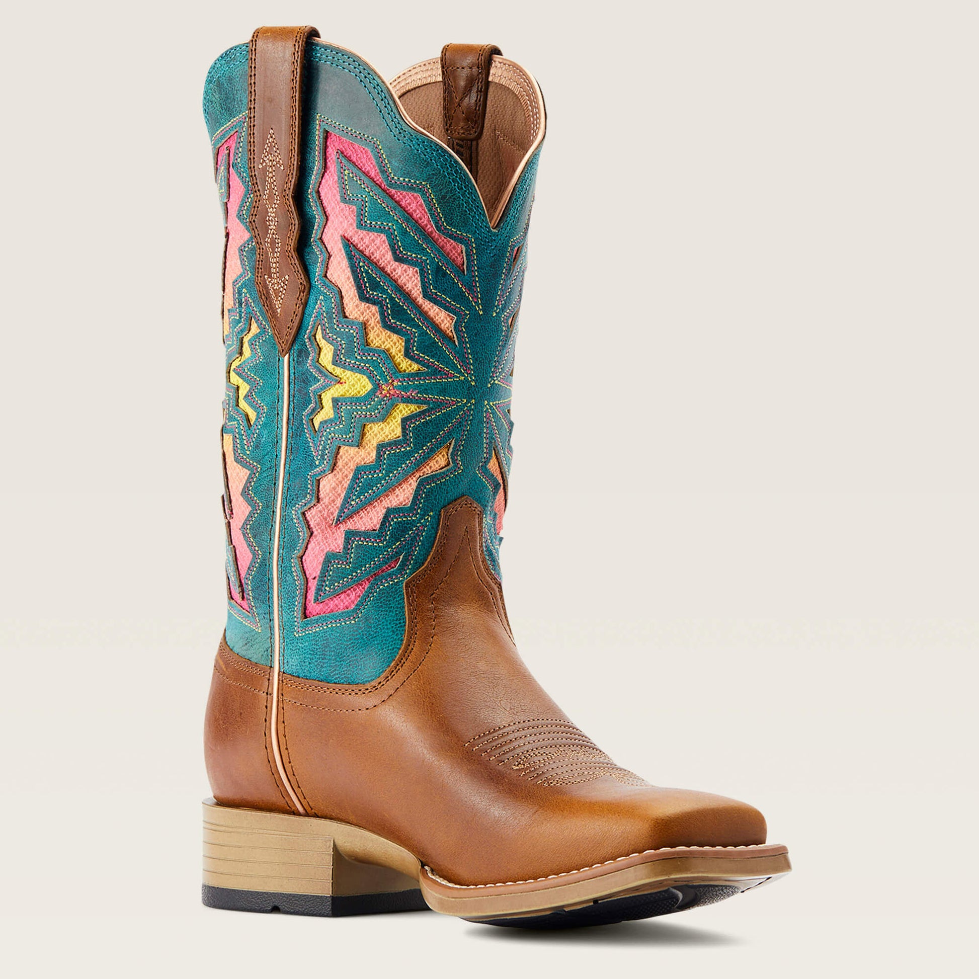 Ariat Women’s Brown Laney VentTEK 360 Western Boot angled side view