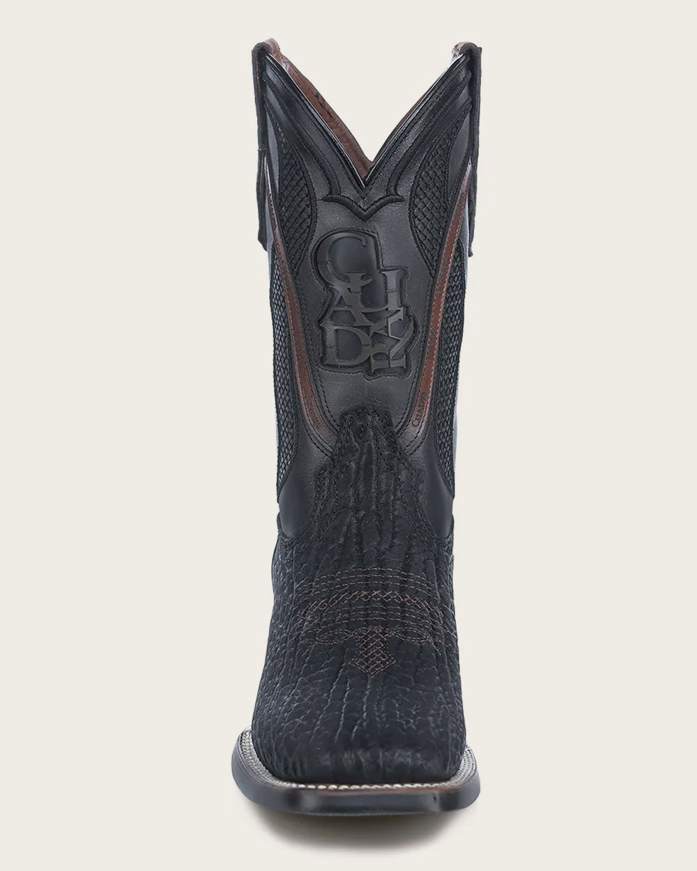 Botas de vaquero Rodeo negras Oxford hechas a mano