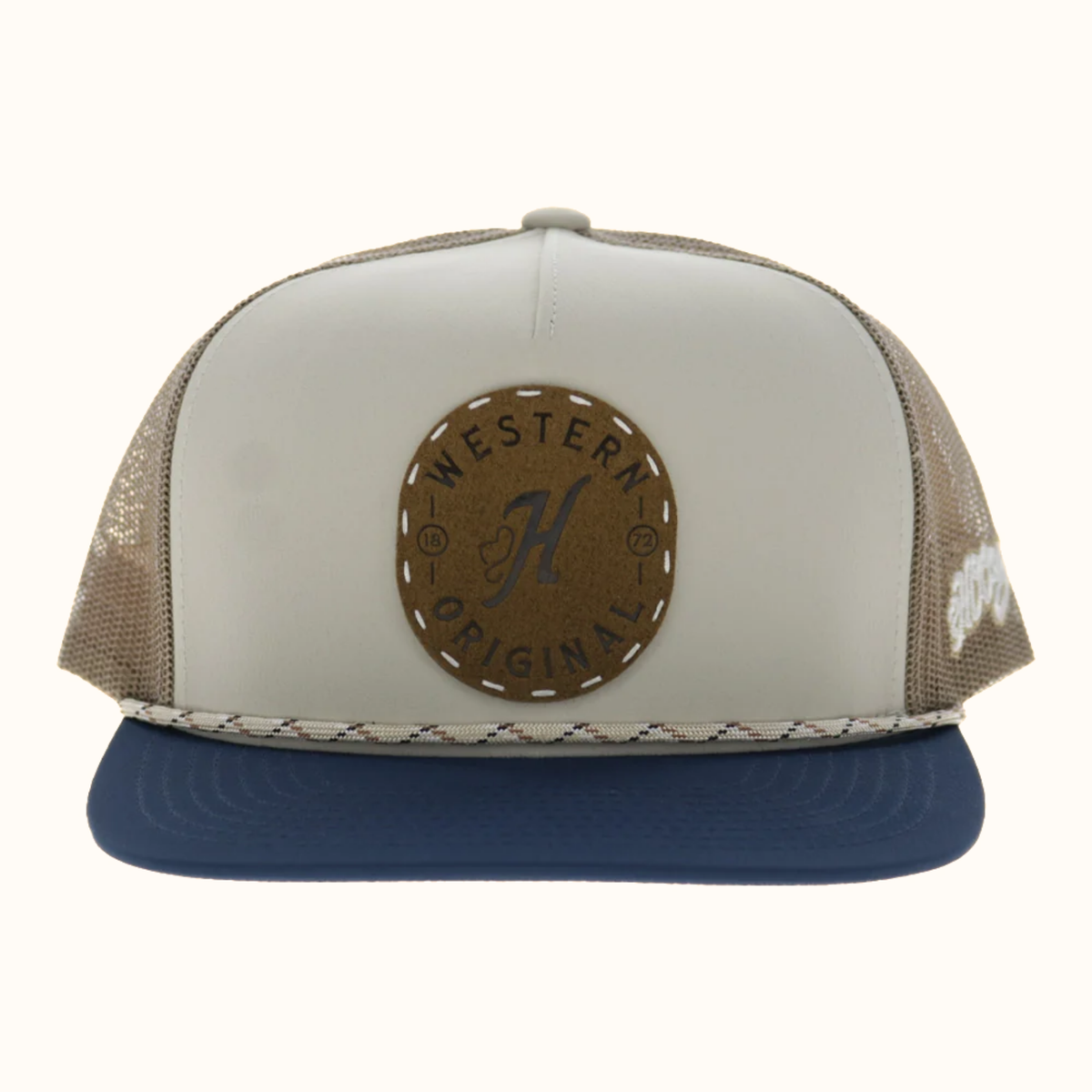 Hooey Spur Trucker Hat tan mesh back front view