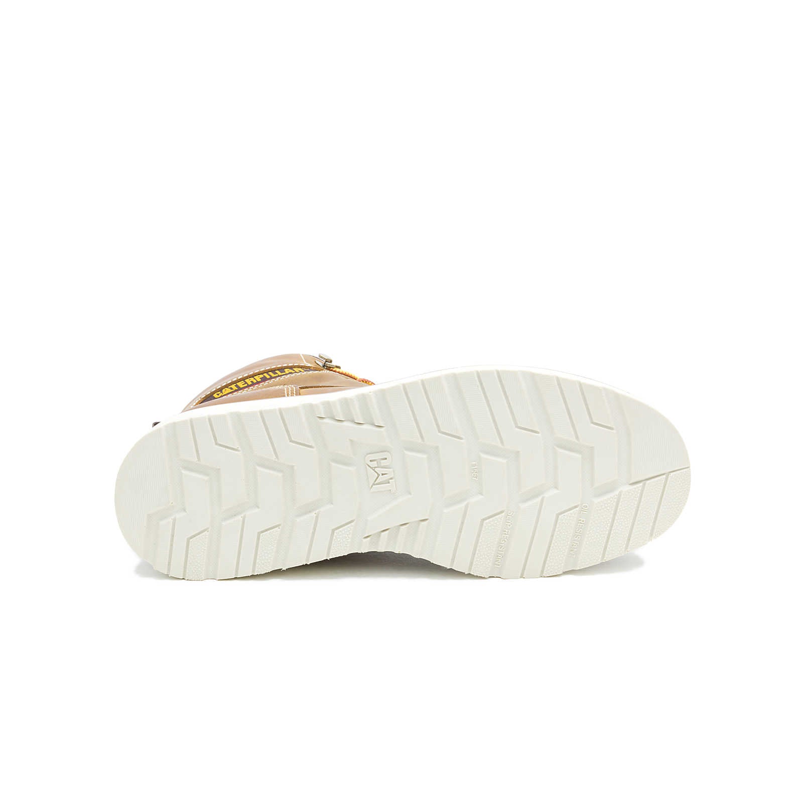 CAT Reclaimer work boot outsole tread view