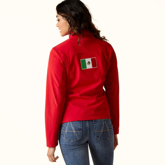 Ariat Mexico Classic Team Softshell Jacket back view