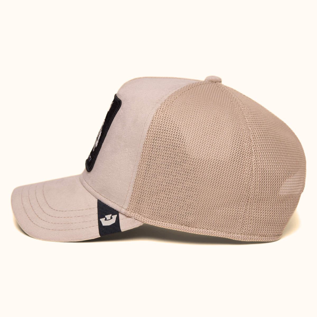 Goorin Bros. Velour Zesty biscuit trucker hat side view