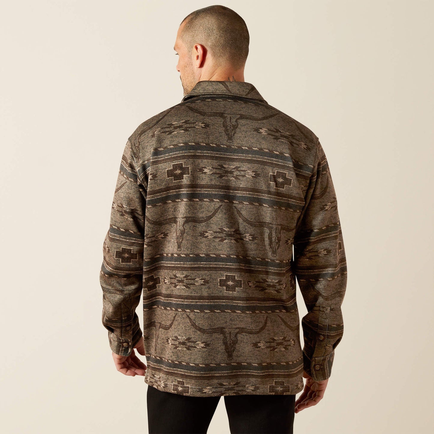 Chaqueta camisera estampada Caldwell