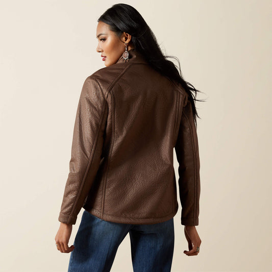Chaqueta Softshell con Logo y Piel Sintética