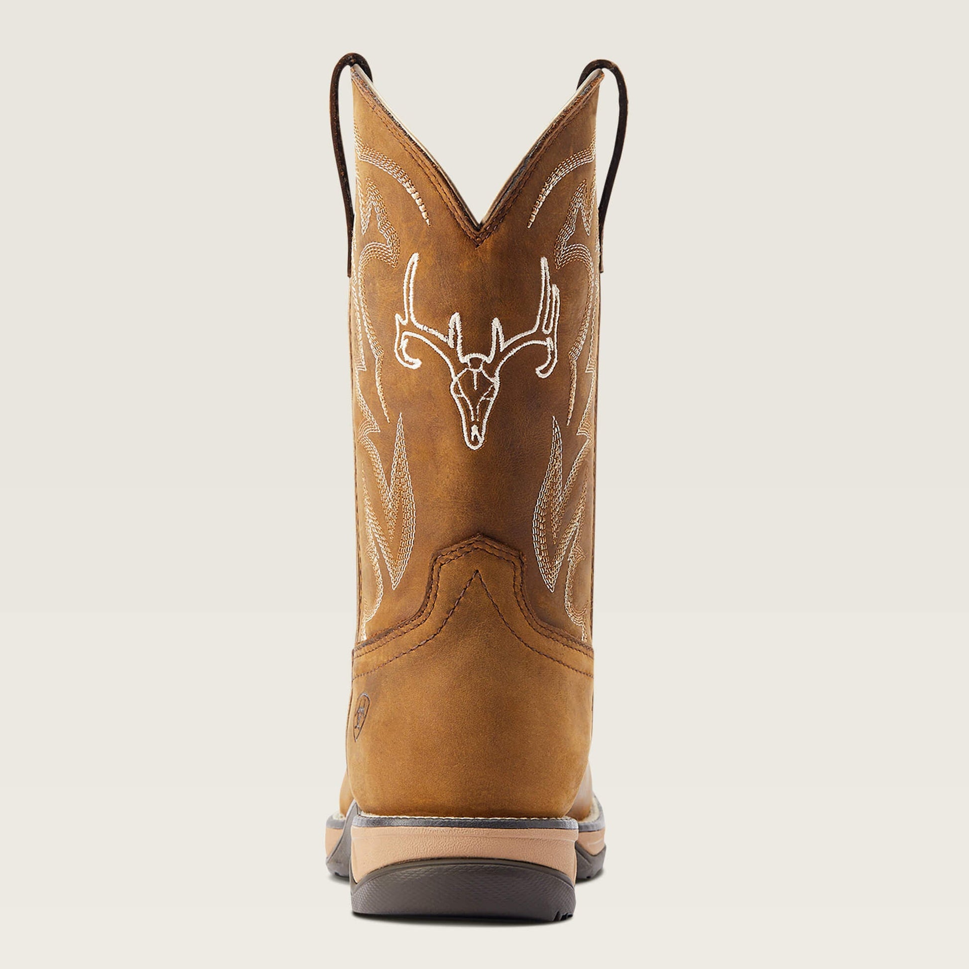 Rear view of Ariat Anthem Deer Waterproof Western Boot