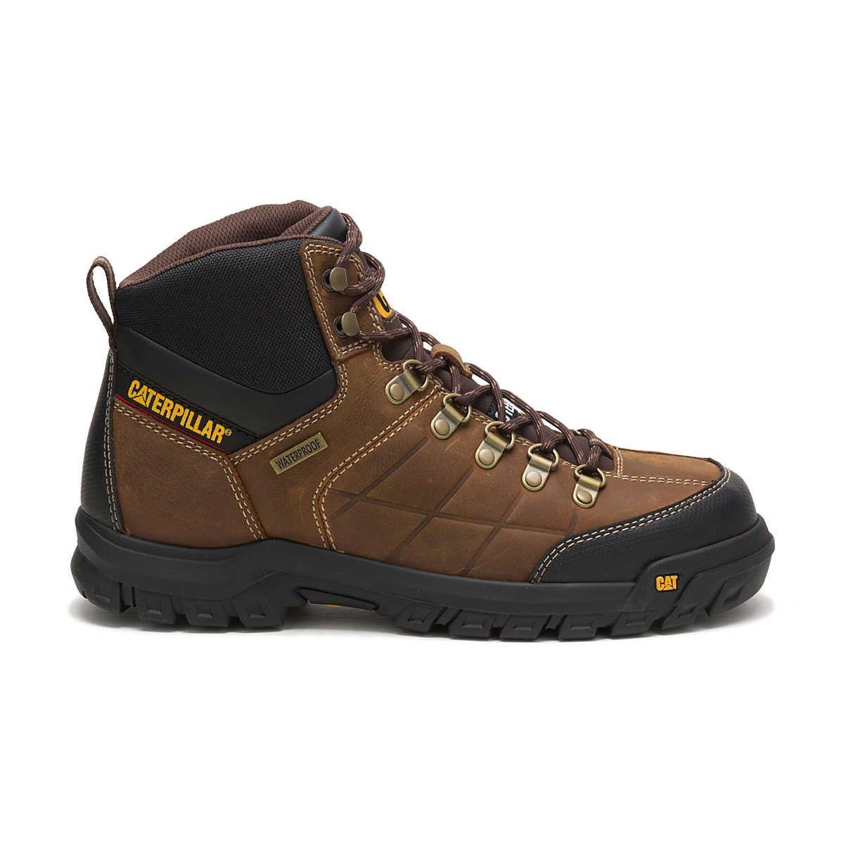 CAT Threshold Waterproof Steel Toe Work Boot side view