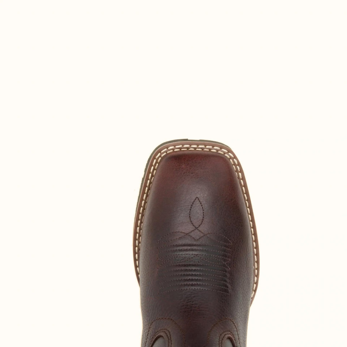 Wolverine Wheatland Saddle Series brown Wellington boot toe view