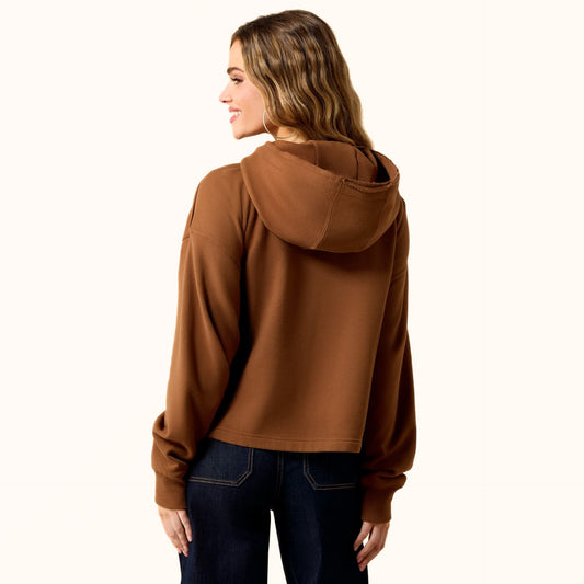 Ariat Daydreamer Hoodie brown back view