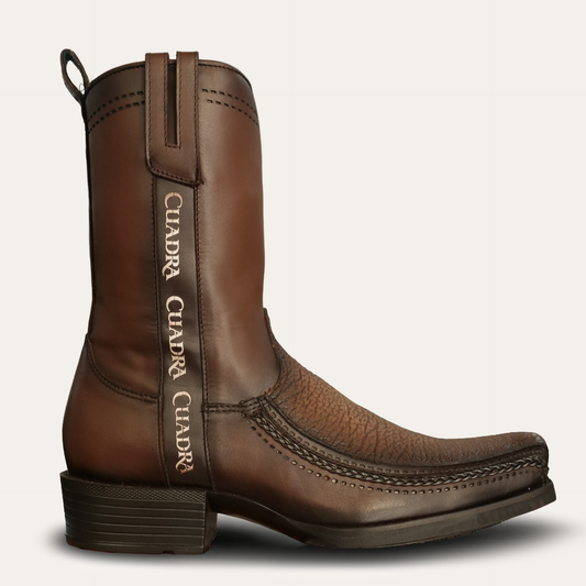 Cuadra American Bison Narrow Square Toe Western Boot side view