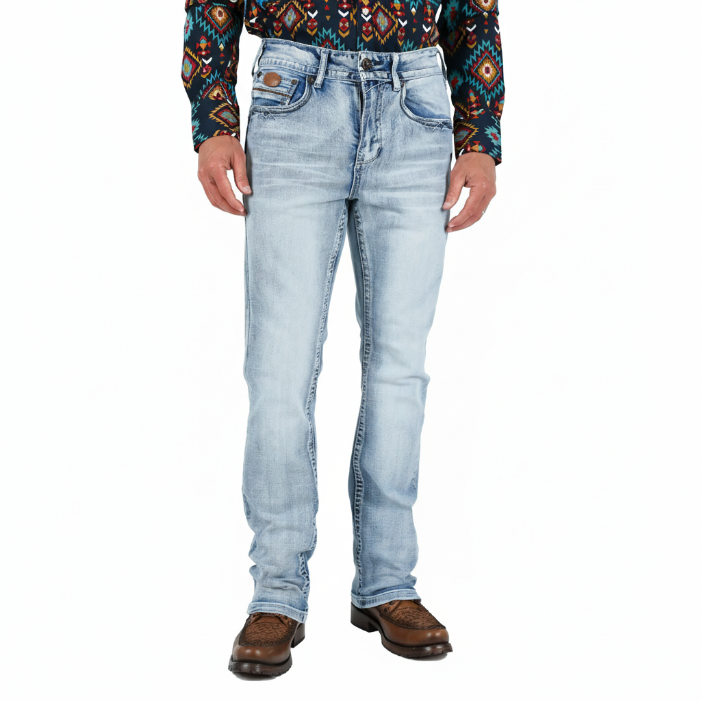 Holt Men's Light Blue Boot Cut Jeans