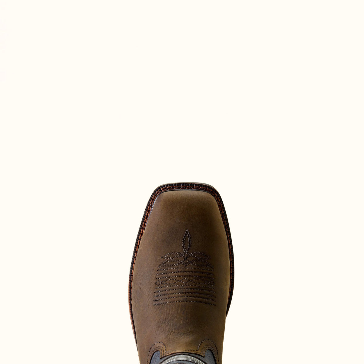 Ariat Activator Patriot waterproof steel toe work boot toe view